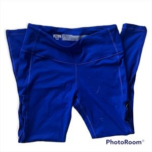 Victoria Secret Royal blue Leggings with holes down side